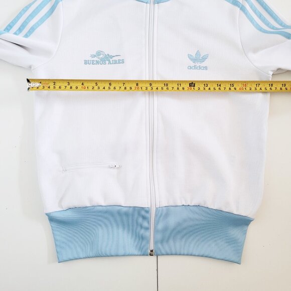 Adidas Argentina Buenos Aires Soccer White and Blue Firebird Tracksuit - Size M - Picture 7 of 9